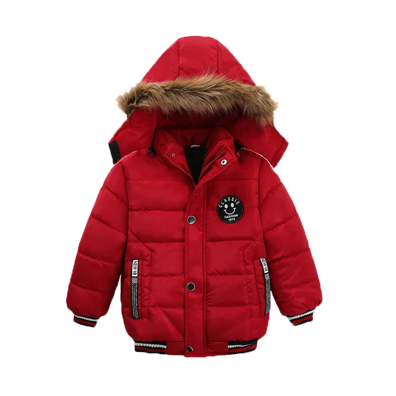 New Winter Boys jacket  Plus Fleece Keep Warm  Collar Hooded Heavy Coat For Kid - £83.74 GBP