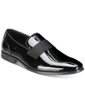 Alfani Mens Haydan Patent Slip-On Loafers, 7.5M, Black - £62.90 GBP