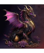 PURPLE FEMALE DRAGON AMAZING POWER Babylonian bythepowerof3 - $736.12 MXN