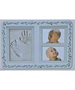 DEI ~ Baby Memory Handprint/Footprint Frame Kit ~ 2 Photos Shadowbox for... - $32.73