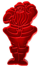 Tupperware Cookie Cutter VINTAGE Santa Claus Red Plastic 5&quot; - £7.87 GBP