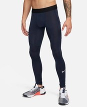 Nike Pro Mens Size M Dri FIT Full Length Training Gym Tights Pockets FB7952 451 - £43.80 GBP