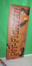 Vintage Video Game Arcade Marquee Atari Pit-Fighter 1990 Translite OEM - £31.15 GBP