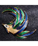 VINTAGE CROWN TRIFARI PHOENIX BIRD w/ LAYERED FEATHERS - ALFRED PHILIPPE... - $11,754.13 MXN
