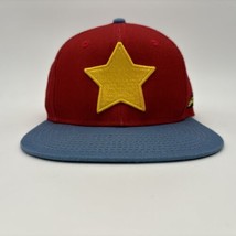 Steven Universe Cartoon Network Snapback Hat Red Yellow Star Great Condition - £11.68 GBP