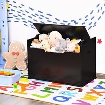 Kids Toy Wooden Flip-top Storage Box Chest Bench with Cushion Hinge-Brow... - £142.39 GBP