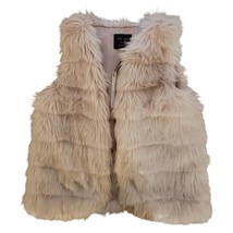 Love tree medium light gray faux fur vest  - $25.00