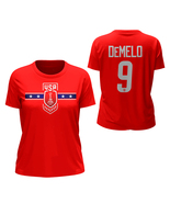 Savannah DeMelo US Soccer Team FIFA World Cup Women&#39;s Red T-Shirt - £24.03 GBP+