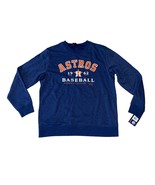 Majestic Houston Astros MLB Baseball Pullover Sweatshirt Shirt Large Nav... - £25.58 GBP