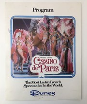 Casino de Paris Show at Dunes Hotel Las Vegas Program Brochure Vintage - $23.00