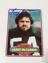 Larry McCarren Green Bay Packers 1980 Topps Autograph Card #183 READ DESCRIPTION - £3.90 GBP
