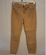 J Crew Toothpick Womens Corduroy Light Brown sz 26 Low Rise Ankle  - £19.59 GBP