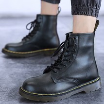 Men Shoes Vintage Classic Male Quality Leather Ankle Boots Big Size Autumn Winte - £63.60 GBP