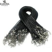 10 pcs 1.5mm Black Wax Leather Rope Chain Harmony Bola Chain 30&#39;&#39; 45&#39;&#39; for your  - £11.99 GBP