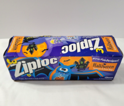 Vtg Halloween 2001 Ziploc Sandwich Treat 25 Bags 7&quot; x 6-3/8&quot; SEALED BOX - £22.82 GBP