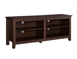 Brown Classic Open-Storage TV Stand for TVs up to 65&quot; - SEO - $138.99