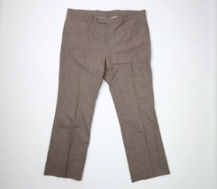 Vintage 60s Streetwear Mens 43x31 Thrashed Wool Wide Leg Bell Bottoms Pants USA - £38.91 GBP