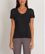 Marika Black Split-Back Emma Short-Sleeve Tee- XL - $16.79