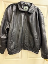 Burk&#39;s Bay Channel 8 KLAS TV leather jacket mens sz XL Black - $49.99