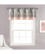 Lush Decor Night Sky Valance, Single, 52&quot; W x 18&quot; L, Gray &amp; Blush - Sequ... - $21.71 CAD