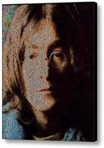 John Lennon Imagine Lyrics Incredible Mosaic Framed Print Limited Edition w/COA - £14.65 GBP