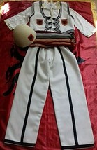 New Albanian Traditional Popular Folk Costume Suit Boys MEN- 6-8 YEAR-HANDMADE - £82.86 GBP