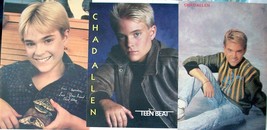 CHAD ALLEN ~ 5 Color CENTERFOLDS, Poster, Advert from 1987-1989 ~ Clippings - $6.67