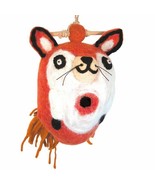 Sly Red Fox 484044 Wild Woolies Sheep Wool Felt Birdhouse 10&quot; H - $47.76 CAD
