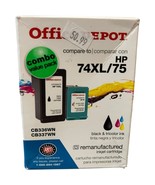 New Office Depot HP 74XL &amp; 75 Replacement Combo Pack Inkjet Cartridges - $10.80