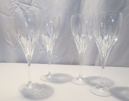 4 Cut Crystal CELEBRITY Wine Water Glass Goblet  High Quality Ring - $100.00