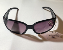 Piranha Inspired Style #  62126 Sunglasses Woman Gems Black Frame Purple... - £7.01 GBP