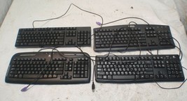 Lot of 4 Computer Keyboards Dell Logitech - £0.74 GBP
