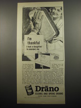 1932 Drano Drain Cleaner Ad - I&#39;m thankful I had a daughter to guide me - £14.81 GBP