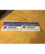 Oxford A-Z Card Guides - Classic Manilla, 2 sets - $6.79