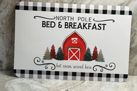 Greenbrier Placement/Napperon 12x18-NorthPole Bed &amp; Breakfast Hot Cocoa ... - £6.14 GBP