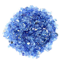 Cobalt Round Reflective Fire Pit Glass - $44.00