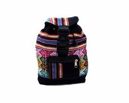 Mia Jewel Shop Mini Multicolored Peruvian Tribal Print Striped Pattern Lightweig - £15.70 GBP