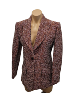 ANTONIO BERNARDI Multicolor Tweed Jacket w/ Notched Lapels - Size 42 - £179.29 GBP
