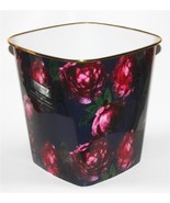 Beautiful Tahari SHABBY FLORAL LRG Square Plastic Wastebasket Trash Can NEW - $19.99