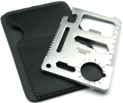 Credit card knives 11 in 1 multi tools wallet thin pocket survival knife - $6.99