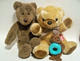  3 TEDDY BEARS - Papa Build a Bear - Mama Remona Bear and Ty Baby Bear - $29.67