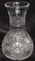 EAPG early 1900s STARRED LOOP PATTERN Pressed Glass Vase GEORGE  DUNCAN ... - $89.09