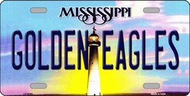Golden Eagles Mississippi Novelty Metal License Plate - $21.95