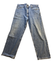 Levi&#39;s Signature Jeans Men&#39;s 40x31 Relaxed Fit Straight Blue Stretch Denim - $12.19