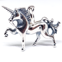 Abalorio de unicornio de plata de ley, amuleto de la suerte mítico, joyería... - £21.80 GBP
