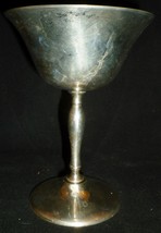 VINTAGE LEONARD SILVERPLATED E.P.N.S. WINE CHAMPAGNE CUP GOBLET SET OF 12 - $48.00
