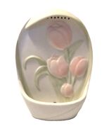Avon Cascading Table Fountain Elegant Blooms Pink Tulips Battery Operated - $15.00