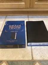 Niv Grace Truth Study Bible Large Print Europ EAN Black Bonded Leather Red Letter - £32.57 GBP