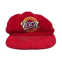 VTG KSON San Diego Country Radio Station Red Corduroy Snap Back Hat - £21.85 GBP