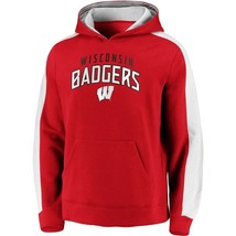 Wisconsin Badgers Mens Fanatics Game Time Pullover Hoodie - XL &amp; Large - NWT - £22.01 GBP
